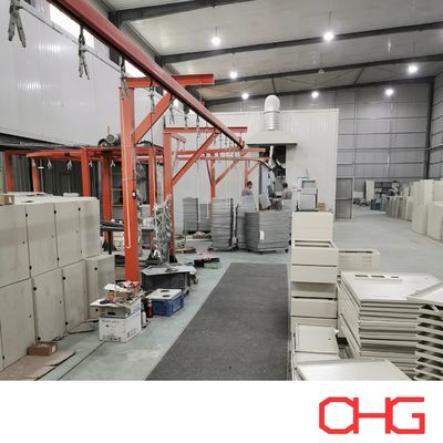 Εφοδιασμός με αερομεταφορέα μονοτροχιάς για επικάλυψη σκόνης Προσαρμοσμένα μέρη φύλλου μετάλλου Επιλογές προσαρμογής