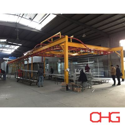 Ημιαυτόματος εξοπλισμός επίχρισής σκόνης για γραμμή παραγωγής προφίλ αλουμινίου