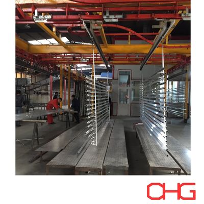 Γραμμή παραγωγής ηλεκτροστατικής βαφής αλουμινίου διαφόρων μεγεθών, προσαρμοσμένης βαφής, εξοπλισμός ψεκασμού υλικού