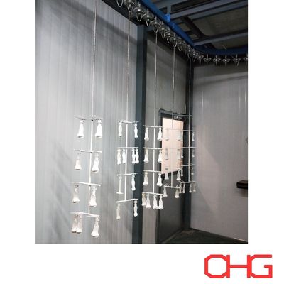 Γραμμή υγρής ζωγραφικής με λιπαντικό από γυαλί με σύστημα μεταφοράς με προσαρμοσμένα τεχνικά δεδομένα και εγκατάσταση εξοπλισμού καθοδήγησης