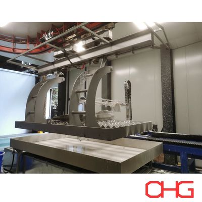 Μέρη βαρέων μηχανημάτων Υγρό υγρό χρωματισμό Ρίπανση Παραγωγική γραμμή με χειροκίνητη μέθοδο Τύπος εξοπλισμού ψεκασμού υλικού