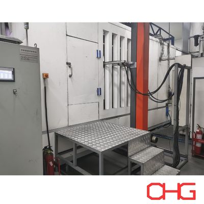 Επαγγελματική γραμμή επικαλύψεως σκόνης για εξαρτήματα αυτοκινήτων με σύστημα μεταφοράς μονοτροχιάς και μονάδα ελέγχου PLC