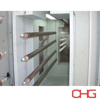 Καλή τιμή Εγχειρητικό ηλεκτροστατικό θάλαμο επικάλυψης σκόνης προσαρμοσμένο θάλαμο ψεκασμού σκόνης σε απευθείας σύνδεση
