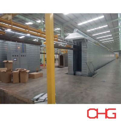 Η γραμμή παραγωγής επίστρωσης σκόνης για προφίλ αλουμινίου με αυτόματη μέθοδο