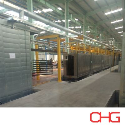 Καλή τιμή Γραμμή επικαλύψεως σκόνης για προφίλ αλουμινίου με σύστημα αερομεταφορέα και χειροκίνητη φόρτωση για την υποστήριξη ποικίλης παραγωγής σε απευθείας σύνδεση
