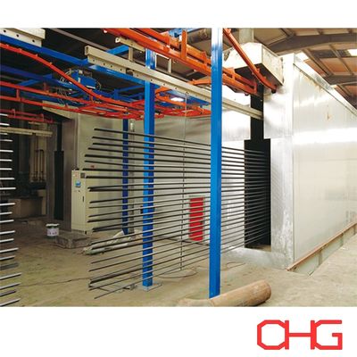 Αυτόματη εξατομικευμένη γραμμή επίχρισής σκόνης για προφίλ αλουμινίου Προηγμένη τεχνολογία