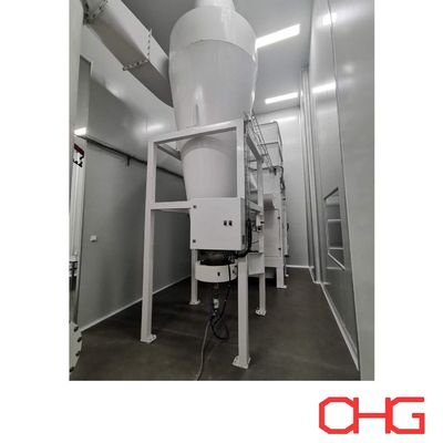 Σύστημα ανάκτησης κυκλώνων για εξοπλισμό επικάλυψης σκόνης στο θάλαμο ψεκασμού Επαγγελματική μονάδα ελέγχου PLC