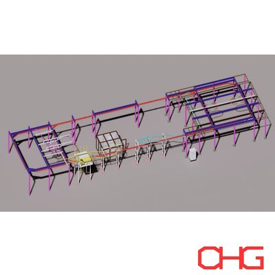 Υψηλής απόδοσης γραμμή επικαλύψεως σκόνης αυτόματο σύστημα επικαλύψεως σκόνης για διάφορα μεταλλικά μέρη Ζητήστε μια προσαρμοσμένη λύση