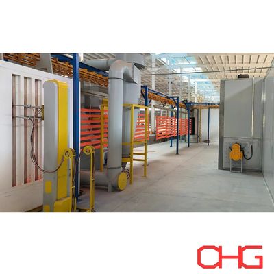 Η γραμμή επικάλυψης με σκόνη μεταλλικού υποστρώματος με σύστημα μεταφορέα χωρίς ισχύ