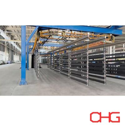 ποιότητας Υψηλής απόδοσης γραμμή επίστρωσης σκόνης για ράφια 13,5m κρεμάστρες PP Spray Booth εργοστάσιο