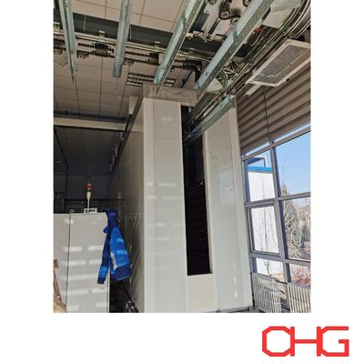 Γραμμή προσαρμοσμένης ηλεκτροστατικής βαφής για MDF και μεταλλικές πλάκες με αυτοματοποιημένη τεχνολογία ψεκασμού και σταθερό σύστημα μεταφορέα εναέριας γραμμής