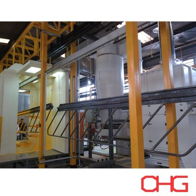Καλή τιμή Γραμμή παραγωγής επίστρωσης σκόνης για μεταλλικά εξαρτήματα μονάδα ελέγχου PLC και σύστημα μεταφορέα σε απευθείας σύνδεση