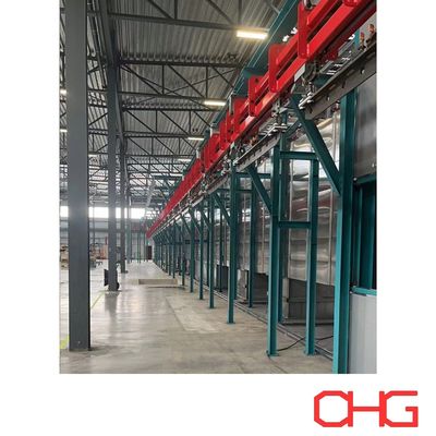 Καλή τιμή Power and Free Overhead Trolly Conveyor System for Coating Line offers customizable layout σε απευθείας σύνδεση